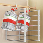 Multi-Layer Pants Hanger Space Saving Closet Organizer Foldable Trousers Clothes Rack Wardrobe Storage with Non Slip Clips