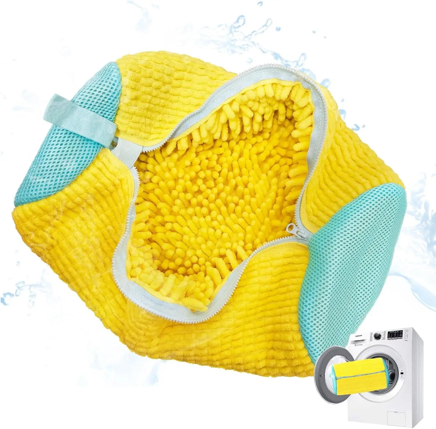 Shoe Washing Machine Bag – Laundry Mesh Bag for Washer & Dryer – Yellow
